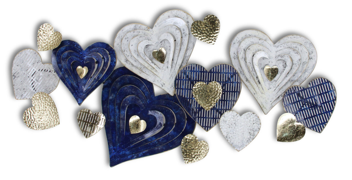 ''Heart-Shaped'' Metal Wall Art