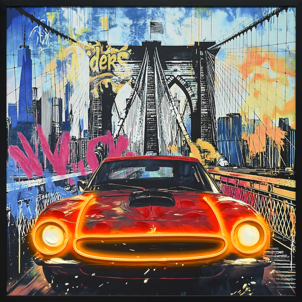 Urban Drive Hand-embellished LED in Frame