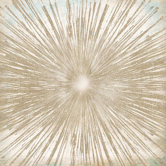 ''Gold Sunburst'' Tempered Glass