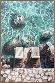 Cove Reverie II Hand-Embellished Canvas in Frame