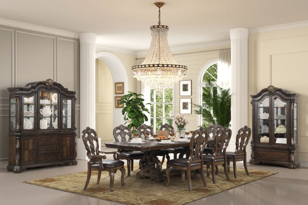 Leovanni 9 Pc Dining Table Set
