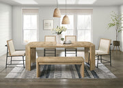 Edenbridge 6 Pc Dining Table Set w/ Bench