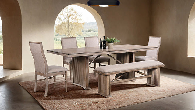 Ellesmere 6 Pc Dining Table Set w/ Bench