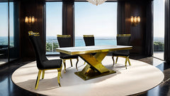 Palazzo Chair, Gold/Black (2/CTN)
