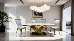 Palazzo Chair, Gold/Silver (2/CTN)