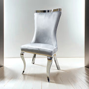 Basilicata Chair, Silver/Gray (2/CTN)