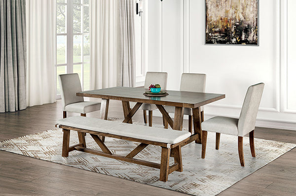 Losone 6 Pc Dining Table Set w/ Bench