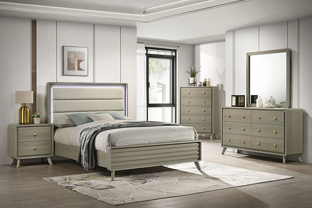 Rainier 5 Pc Queen Bedroom Set (Upholstered HB)