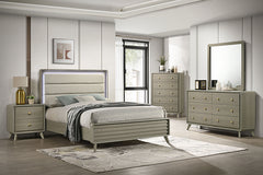 Rainier 5 Pc Queen Bedroom Set (Upholstered HB)