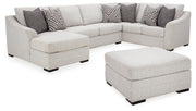 Koralynn 3PC Sectional & Oversized Accent Ottoman Set