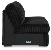 Midnight-Madness 4PC Sectional & Oversized Accent Ottoman Set
