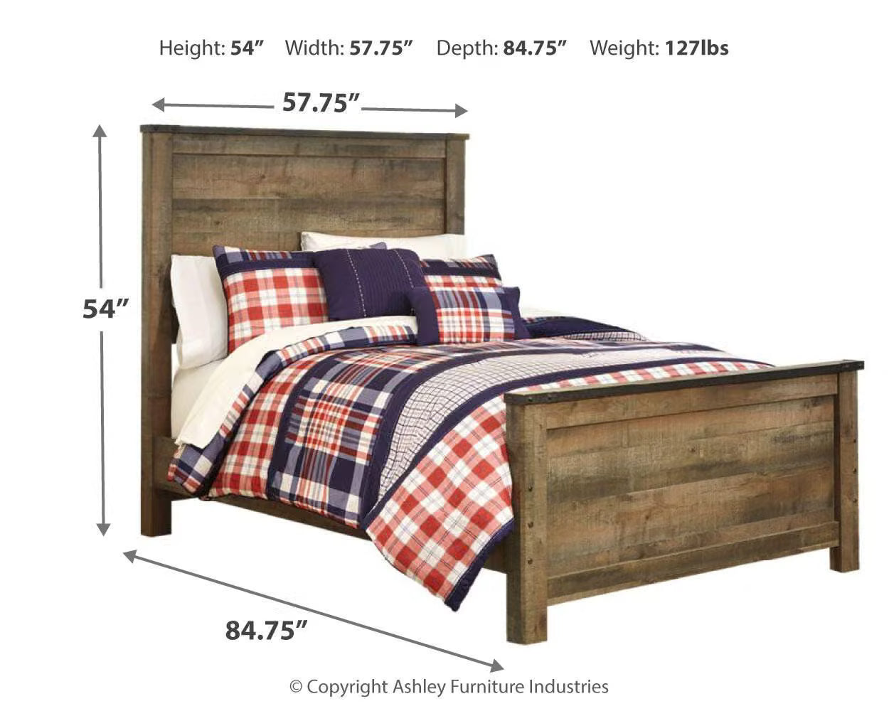 Trinell Full Panel 3PC Bedroom Set