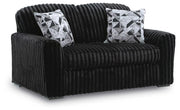Midnight-Madness Sofa, Loveseat & Oversized Ottoman 3PC Living Room Set