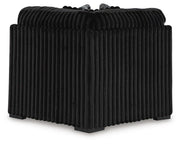 Midnight-Madness 4PC Sectional & Oversized Accent Ottoman Set