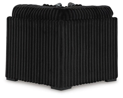 Midnight-Madness 4PC Sectional & Ottoman Set