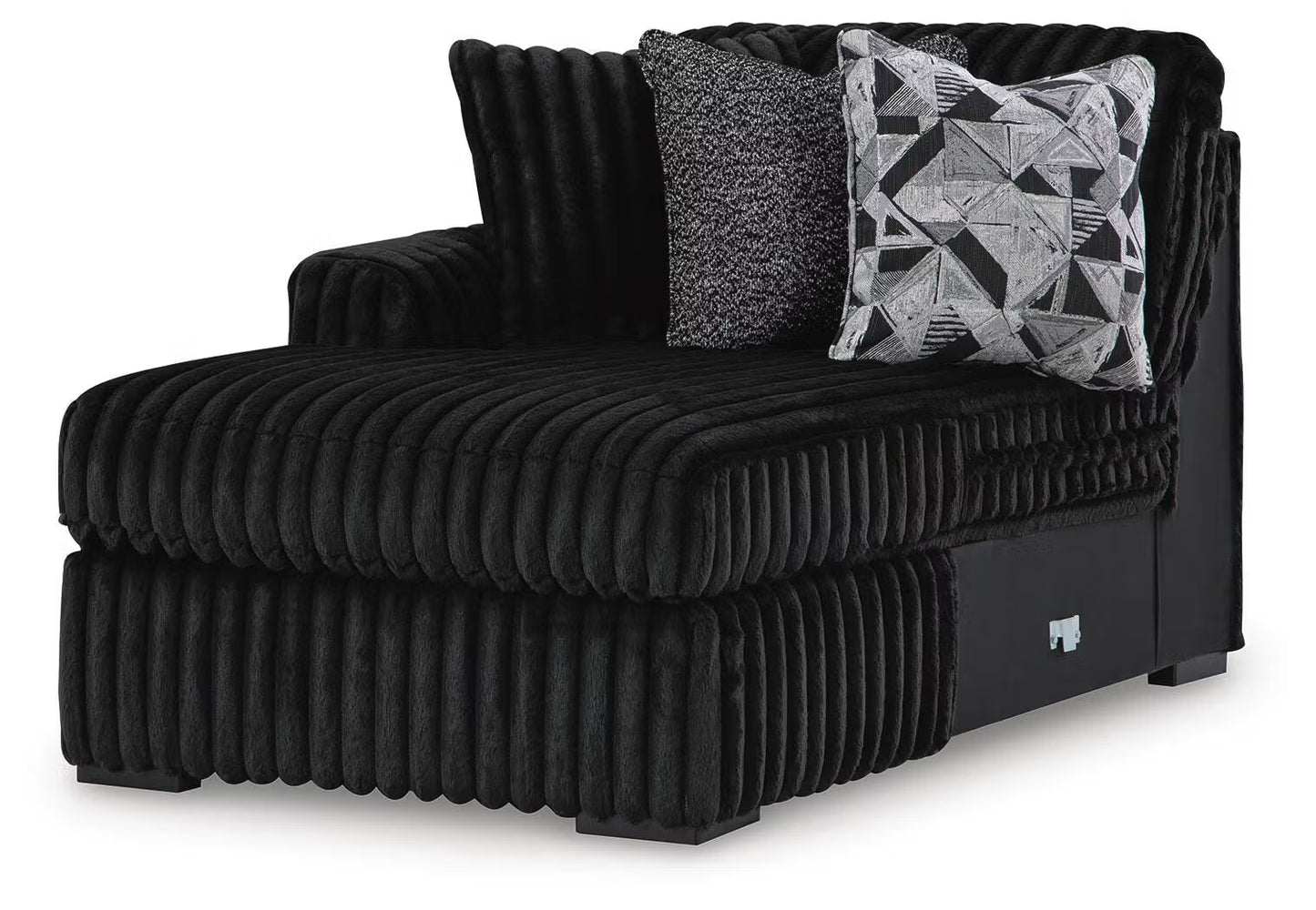Midnight-Madness 4PC Sectional & Ottoman Set