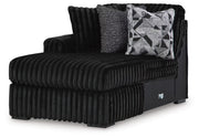 Midnight-Madness 4PC Sectional & Ottoman Set
