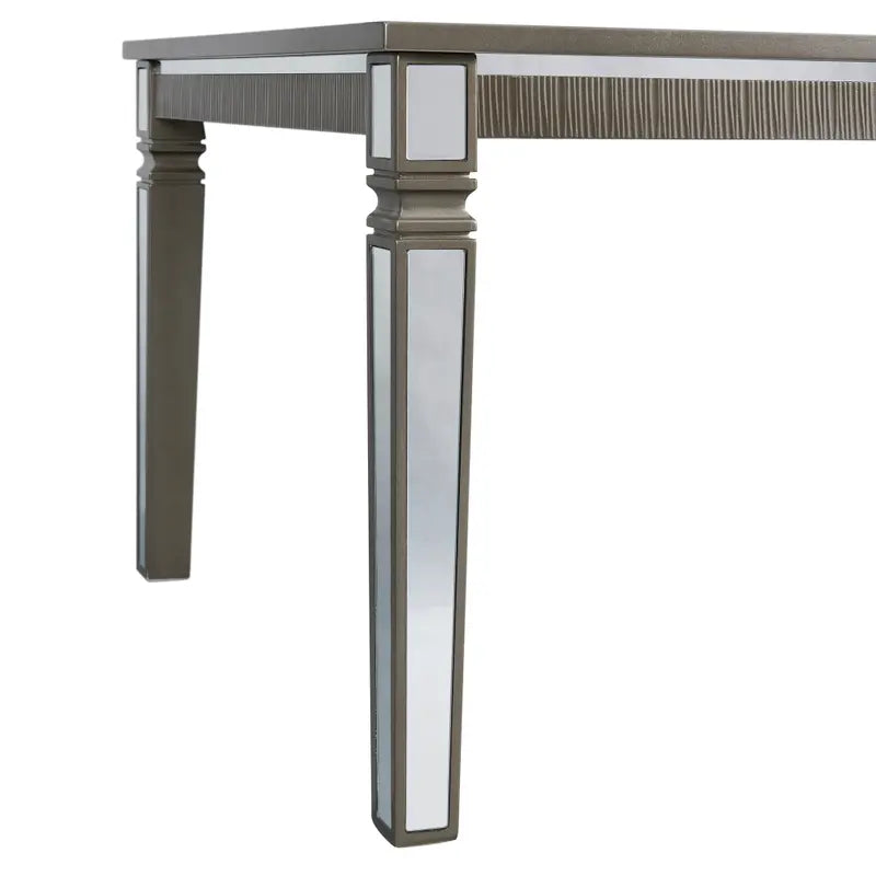 14.5 Dining Table Metallic Copper/Glass