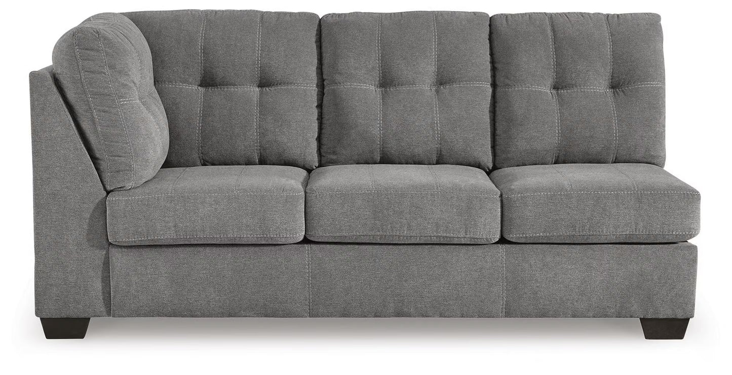 Marleton 2PC Sectional & Oversized Accent Ottoman Set