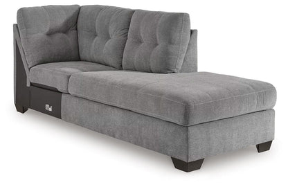 Marleton 2PC Sectional & Oversized Accent Ottoman Set