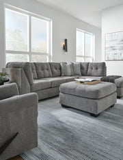Marleton 2PC Sectional & Oversized Accent Ottoman Set