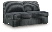 Midnight-Madness Charcoal 3PC Sectional with Chaise Set
