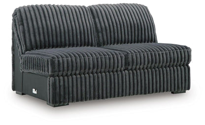 Midnight-Madness Charcoal 3PC Sectional with Chaise Set