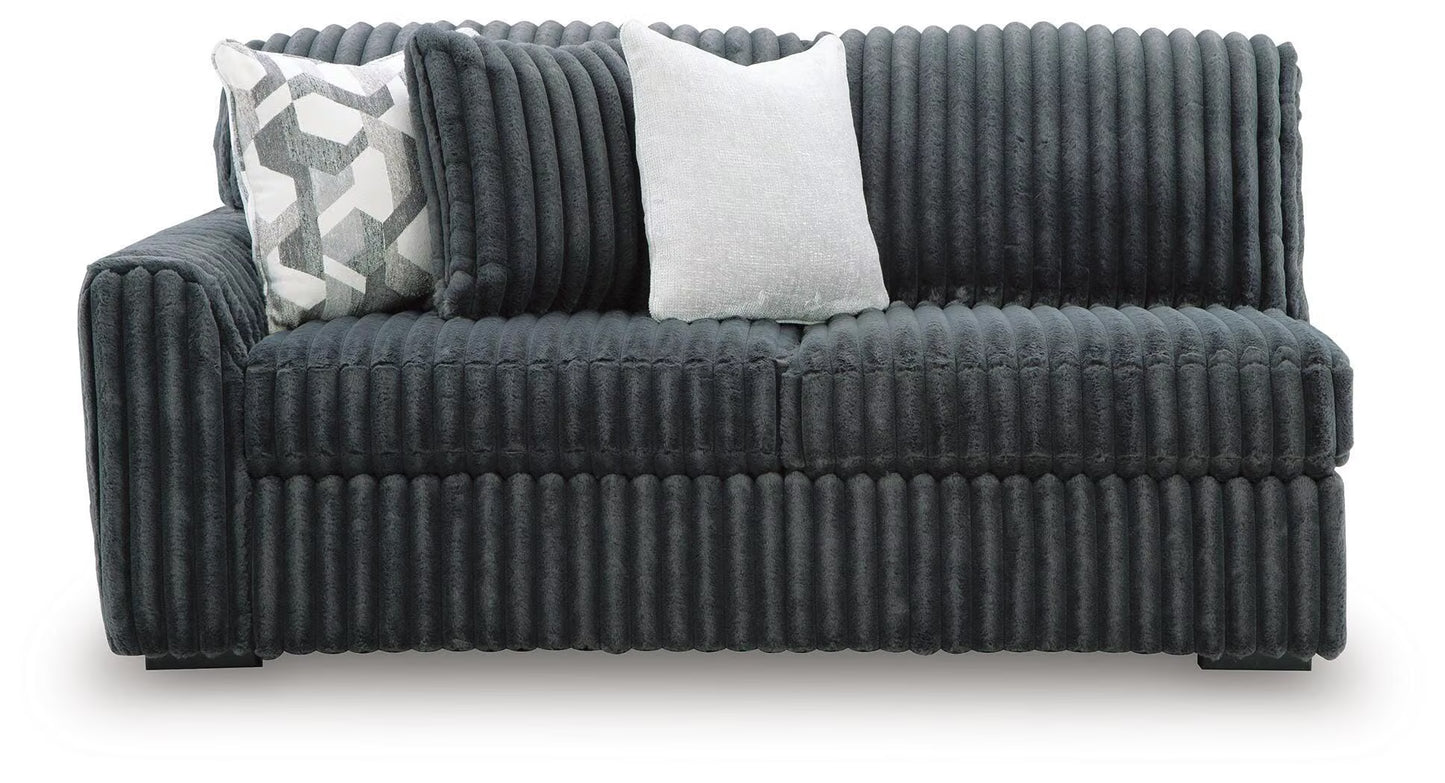 Midnight-Madness Charcoal 3PC Sectional with Chaise Set