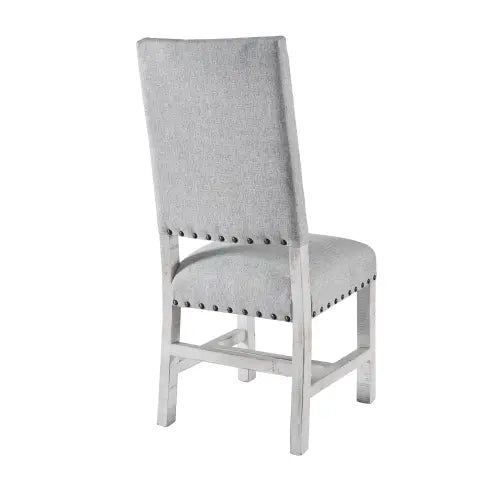 Condesa Fabric Back Side Chair White