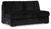 Midnight-Madness 4PC Sectional & Oversized Accent Ottoman Set