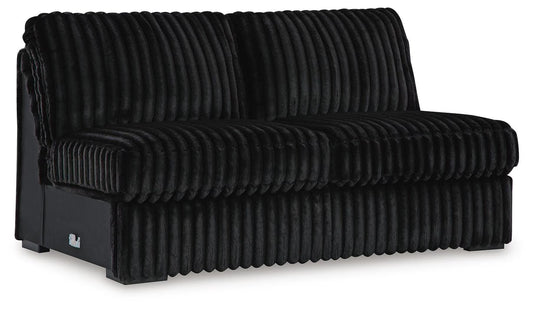 Midnight-Madness 4PC Sectional & Oversized Accent Ottoman Set