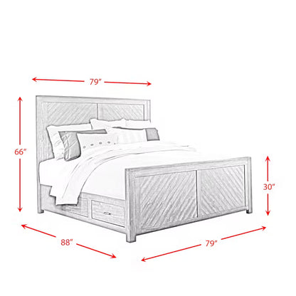 Jax King Platform Storage 3PC Bedroom Set