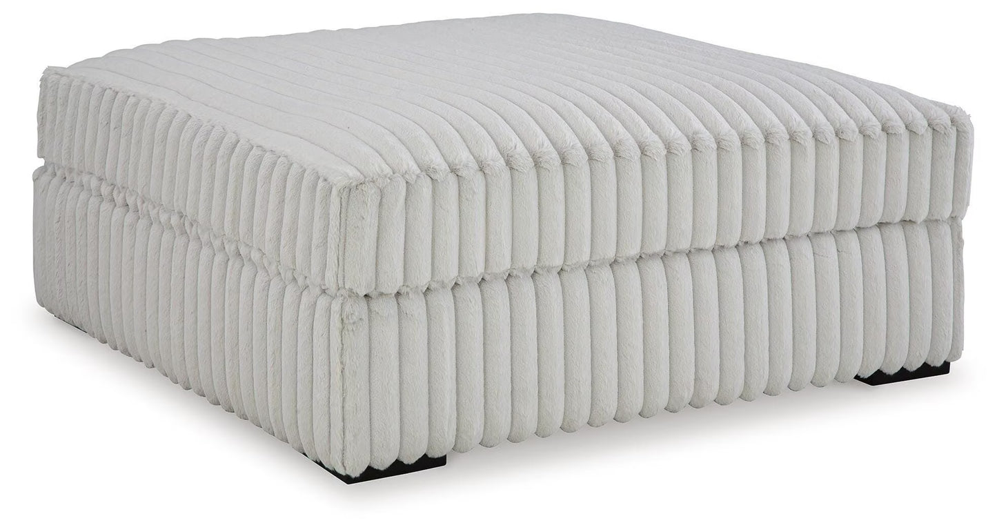 Stupendous 3-Piece Sectional & Oversized Accent Ottoman Set