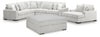 Stupendous 4PC Sectional & Oversized Accent Ottoman Set