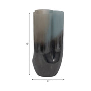Hartonpark Blue Glass Vase 12" (in)