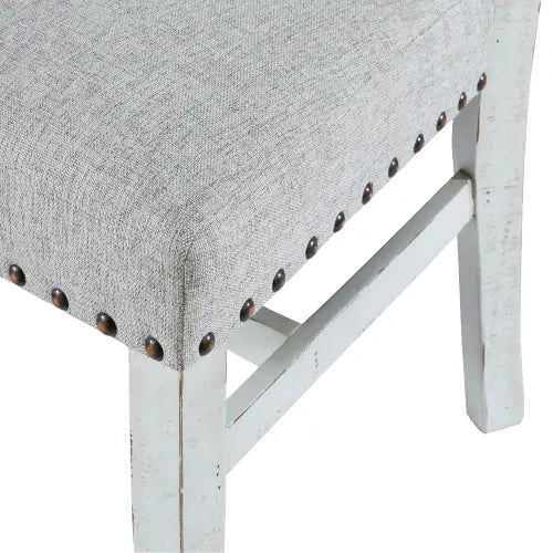 Condesa Fabric Back Side Chair White
