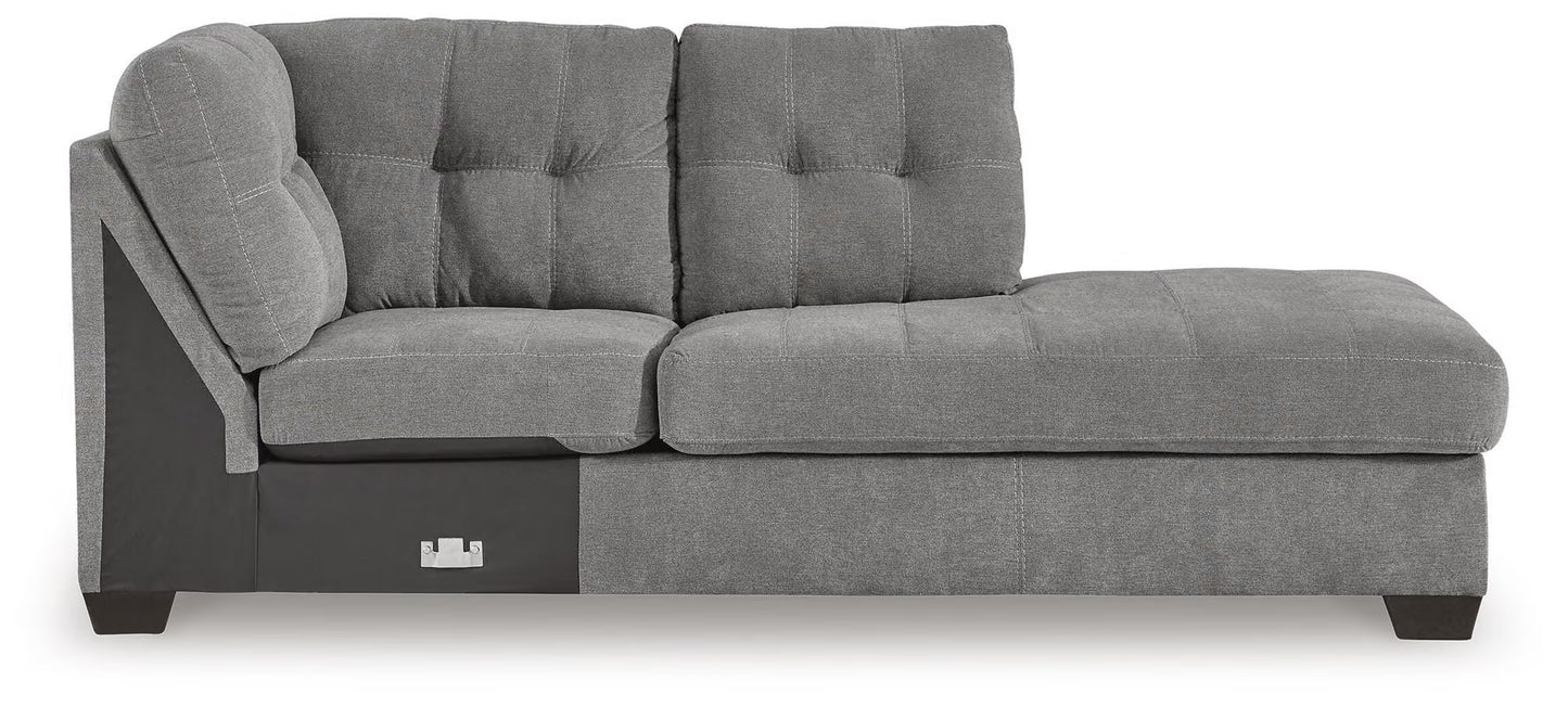 Marleton 2PC Sectional & Oversized Accent Ottoman Set