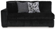Midnight-Madness 4PC Sectional & Oversized Accent Ottoman Set