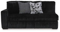 Midnight-Madness 3PC Sectional & Oversized Accent Ottoman