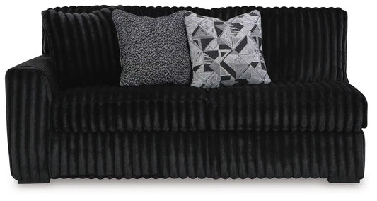 Midnight-Madness 3PC Sectional & Oversized Accent Ottoman