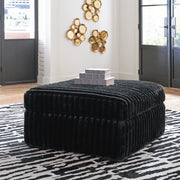 Midnight-Madness Sofa, Loveseat & Oversized Ottoman 3PC Living Room Set