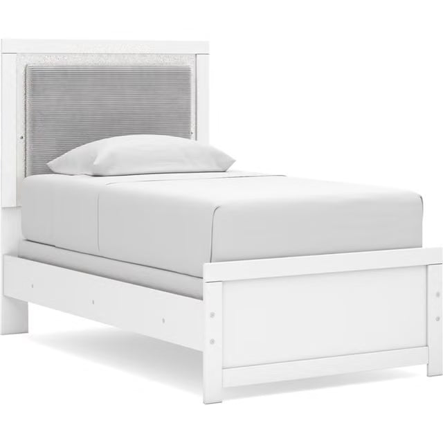 Raechalla Twin Upholstered Panel Bed