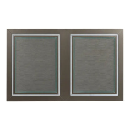 14.5 Dining Table Metallic Copper/Glass