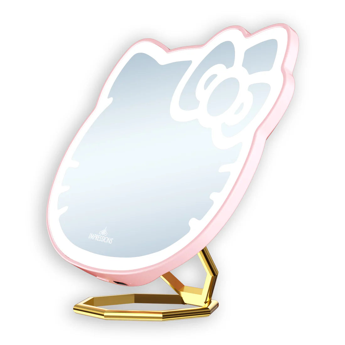 Espejo de bolsillo con soporte de aro de Hello Kitty®