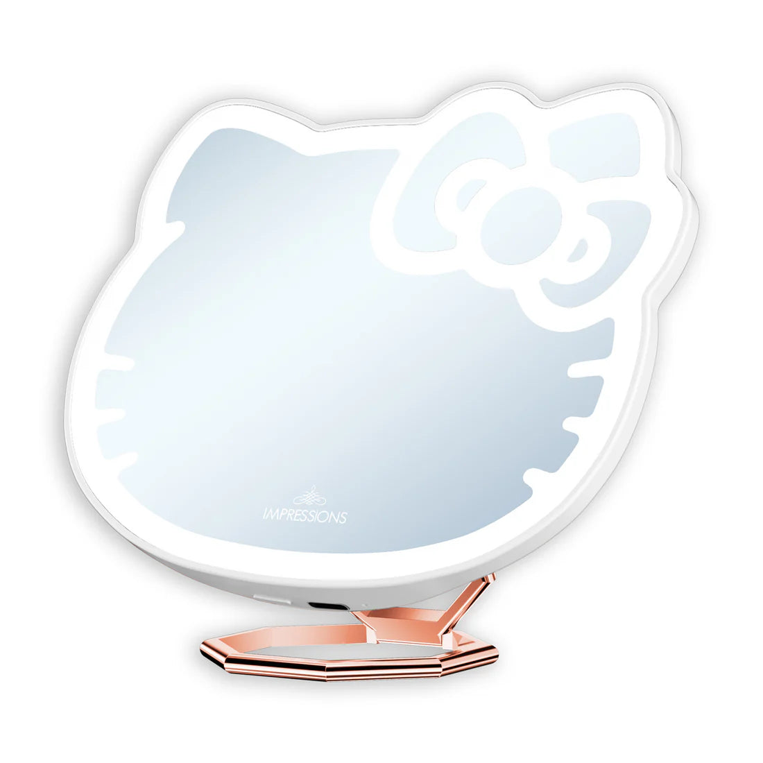 Espejo de bolsillo con soporte de aro de Hello Kitty®