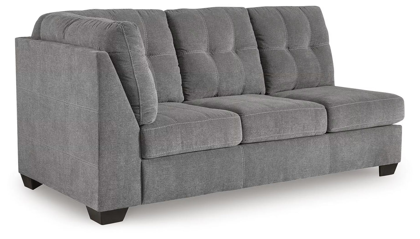 Marleton 2PC Sectional & Oversized Accent Ottoman Set
