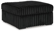 Midnight-Madness 4PC Sectional & Oversized Accent Ottoman Set