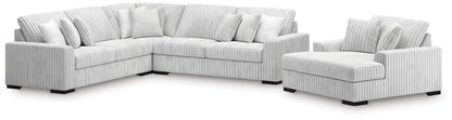 Stupendous 3PC Sectional & Oversized Chaise Set