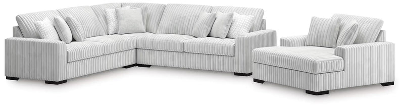 Stupendous 3PC Sectional & Oversized Chaise Set