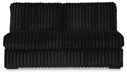 Midnight-Madness 4PC Sectional & Ottoman Set